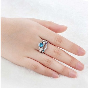 Birthstone Ring,  biSterling Silver Personalized Engravable Ring JEWJORI102795